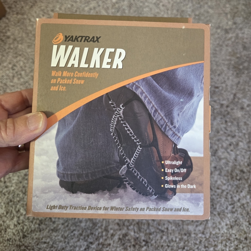 Yaktrax Walker Men's Black Traction Snow Grips
